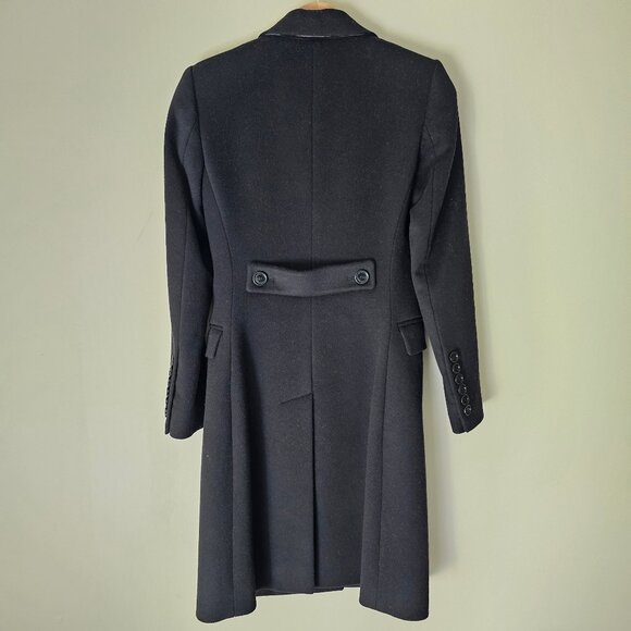 Burberry London Wool Cashmere Coat - Black - Sz UK2/US0/IT34 - Picture 2 of 16